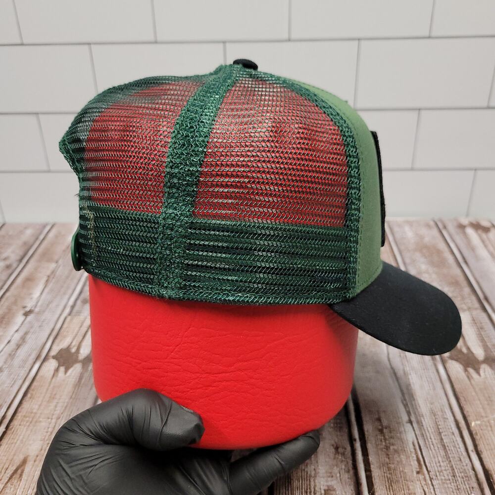 Goorin Bros The Farm OG Turtle Trucker Hat Green Black Snapback Mesh Cap - Picture 4 of 8